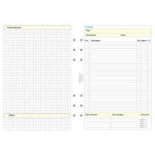 F&uuml;r Filofax, A5,Projekte, Version 1, Edition standard, ZeitIno 210-1