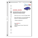ZeitIno Premium Notizen kariert f&uuml;r Mulberry Agenda A6, 105x148mm, 50 Blatt
