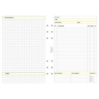 2 Seiten je Woche für Filofax A5 ZeitIno Premium Kalender 2020 Duo 