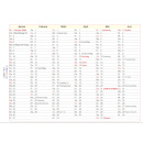 ZeitIno Kalender 2025, f&uuml;r Mulberry Agenda A6, 105x148mm, 2 Seiten / Woche